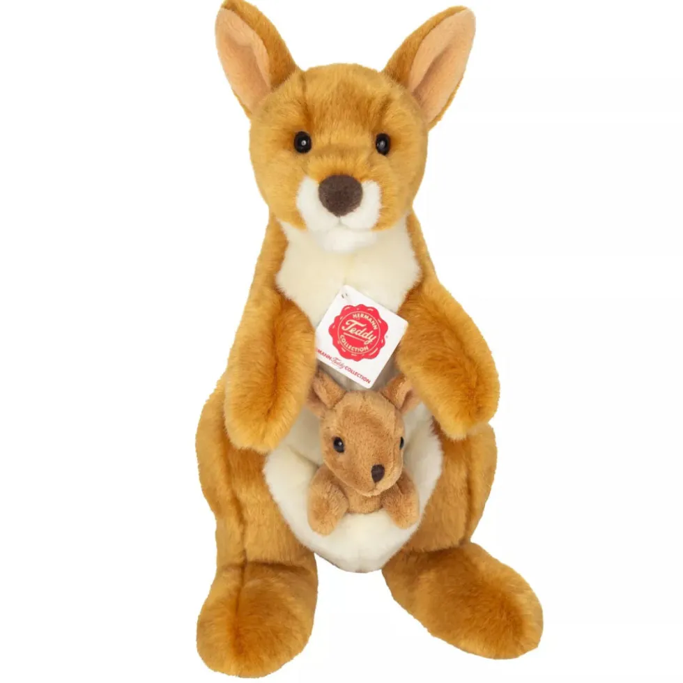 Teddy Hermann Kenguru ja poikanen pehmolelu 30cm