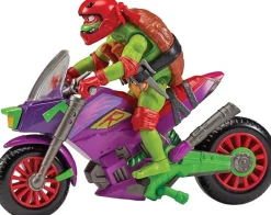 Teenage Mutant Ninja Turtles Dragon moottoripyörä ja Raphael