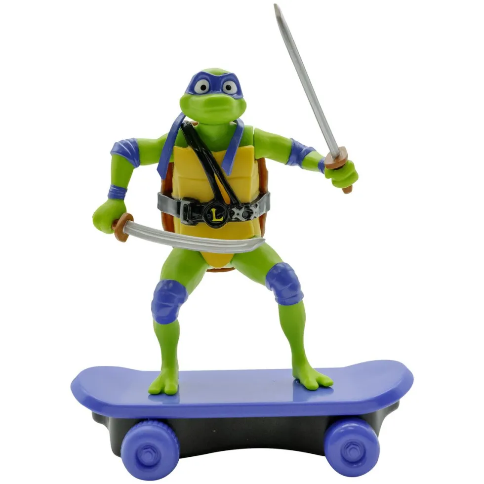 Turtles Sewer Shredders skeittaava Leonardo figuuri