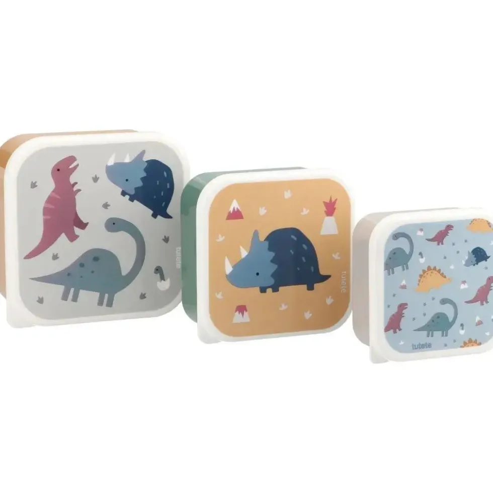Tutete lasten eväsrasiat 3kpl - Dinosaurus