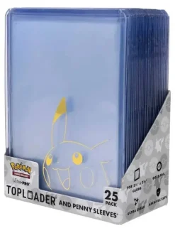 Ultra Pro Pikachu Toploader + Penny Sleeve korttisuojat (25 kpl)