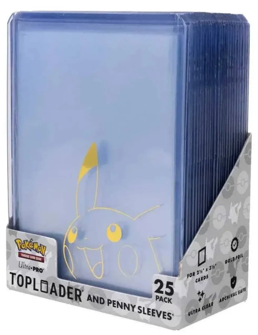 Ultra Pro Pikachu Toploader + Penny Sleeve korttisuojat (25 kpl)