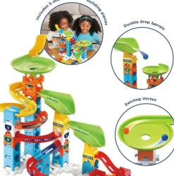 VTech Marble Rush Double Drop rakennettava Kuularata - 47 osaa!